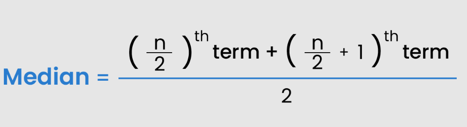 median formula for even terms