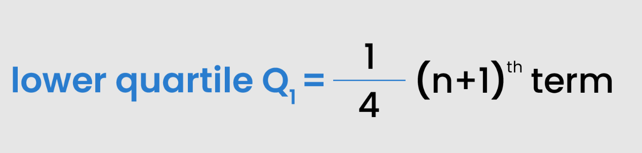 lower quartile formula