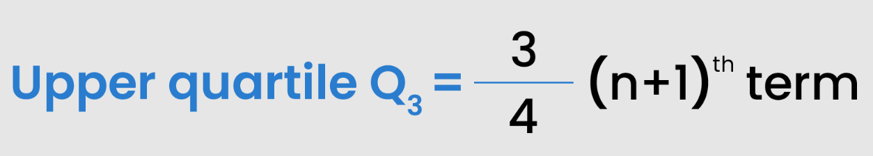 upper quartile formula