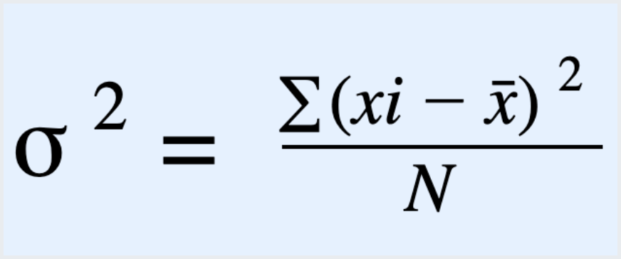 population variance formula