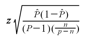 Margin of error with FPC