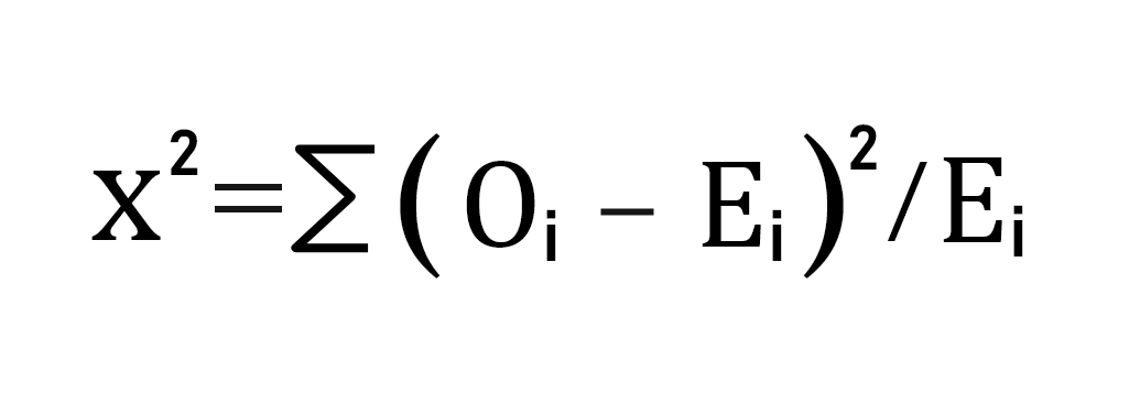 Chi square formula 