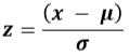 z score formula