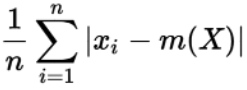 mean absolute deviation formula